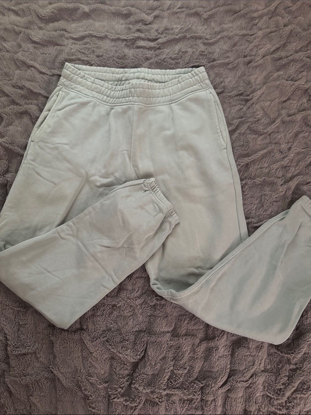 H&M Men's Light Green Draw String Pull-On Jogger Sweatpants